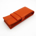 Wancher Genuine Leather Fountain Pen Case Cowhide 3 Pens Holder Pouch Sleeve Pencil Bag Office Accessories