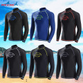 DIVE&SAIL Men Long Sleeve Diving Skin Lycra UPF 50+ Rash Guards Body Suits Snorkeling Jacket Anti-UV Wear Sports Clothes Surfing