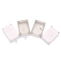 Clear Transparent/ White Waterproof Plastic Electronic Instrument Project Cover Box Enclosure Case 85x58x33mm