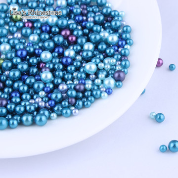 3mm-6mm No Holes Mix Color Round Imitation Plastic Pearl Beads For DIY Jewelry Accessories Hot In Japan TS3031