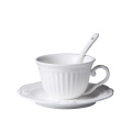 180ML. white embossed porcelain espresso cup with saucer, ceramic tea cups and saucer sets, tasse cafe english christmas cup