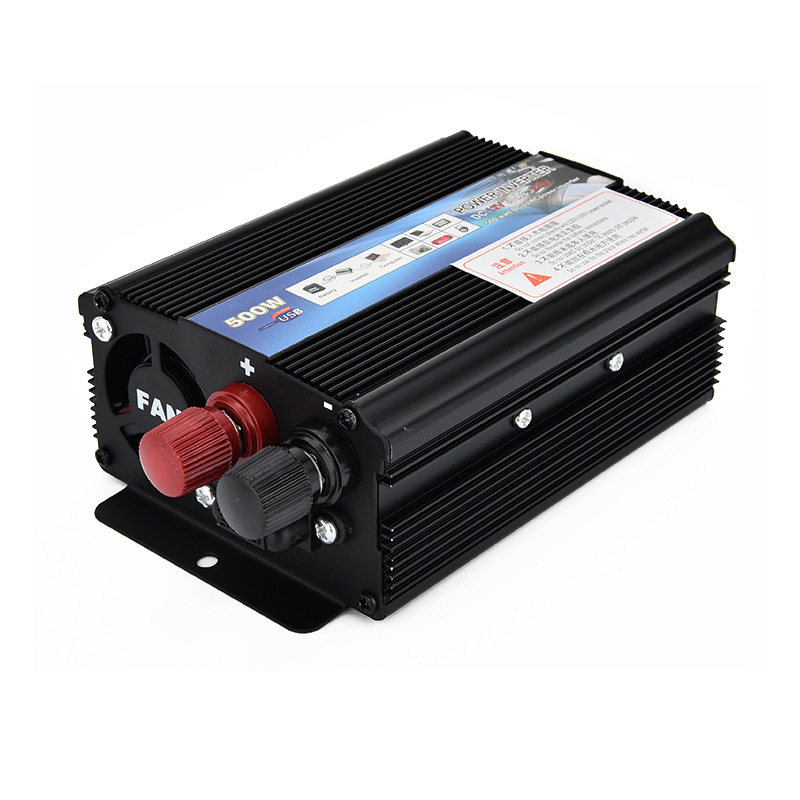 500W Car Inverter 12v 220v 50Hz Auto Inverter 12 220 Cigarette Lighter Charger Plug Power Converter Inverter with Cooling Fan