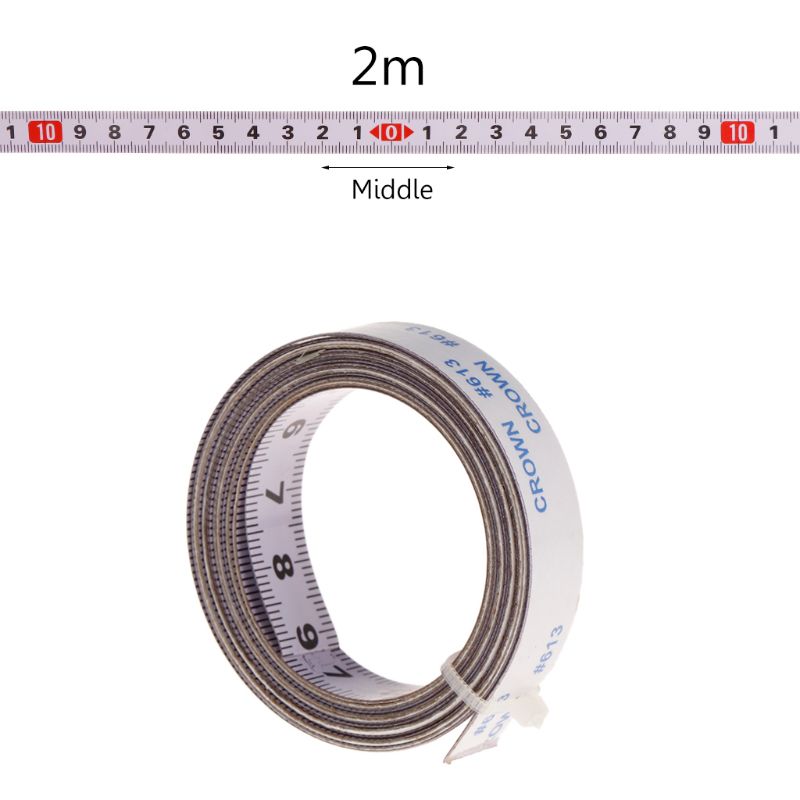 Miter Saw Track Tape Measure Self Adhesive Backing Metric Steel Ruler 1/2/3/5M J6PC