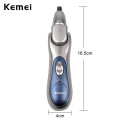 Kemei Rechargeable Nose Trimmer 2 In 1 Hair Clipper Ear Hair Removal Cutter Razor Temple Eyebrow Beard Trimer Safe Face Care