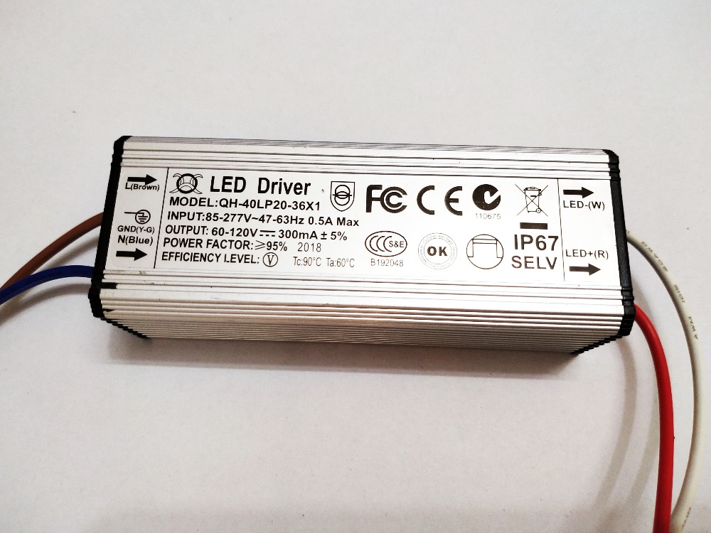 6-36x1W 300mA 350mA 6w 10w 20w 30w 36w LED Driver waterproof IP67 Power Supply Lighting Adapter Transformer