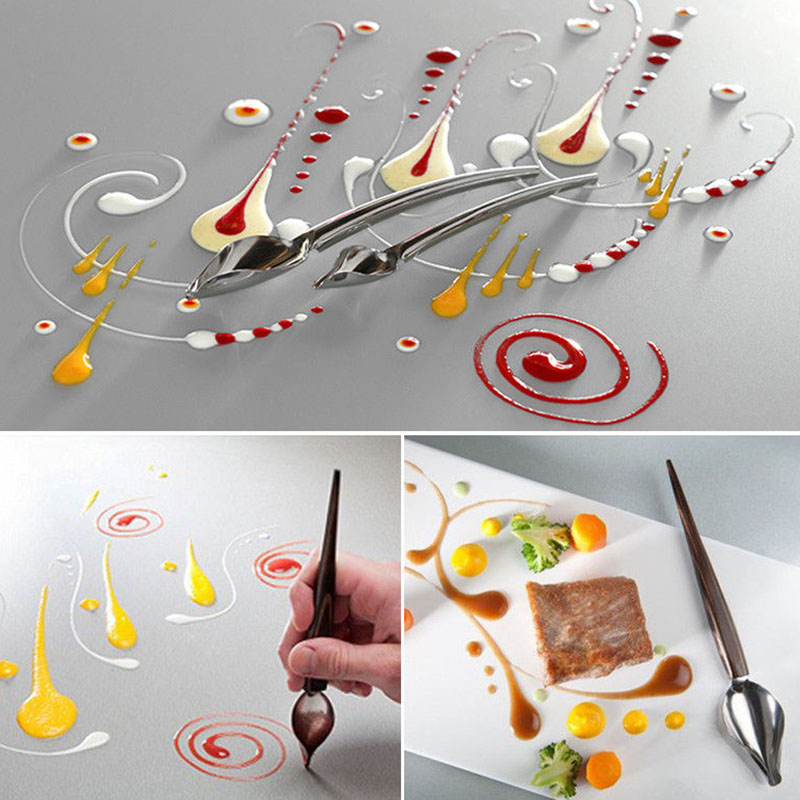 HOT DIY Stainless Steel Chocolate Spoon Pencil Spoons Cake Decorating Baking Pastry Tools Accessories