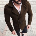 LOVZON New Trench Coat Men Classic Double Breasted Mens Long Coat Mens Clothing Long Jackets Coats British Style Overcoat