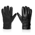 Pu leather Keep Warm Electric Shock Gloves