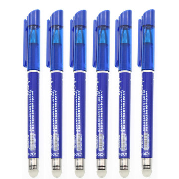 6pcs Rewritable Pen 0.5mm Refill Blue/Black Ink Magic Pen School Student Exam Replacement Tool Office Writing Stationery