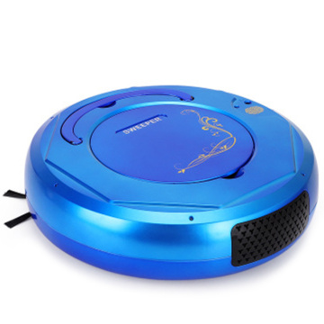 Intelligent Vacuum Cleaner 3 In 1 Anti-Collision Floor Sweeper Colorful Light Automatic Robot Vacuum Cleaner Anti-Fall Sensor-Bl