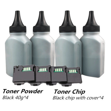 4 Black toner with 4 Black Chip Compatible Toner powder For Xerox Phaser 6020 6022 Workcentre 6025 6027 Laser Printer RU EURO