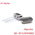 10pcs HC-49S Passive Crystal Oscillator Ceramic Quartz Resonator DIP 5.5296MHZ Electronic Kit HC 49 HC-49