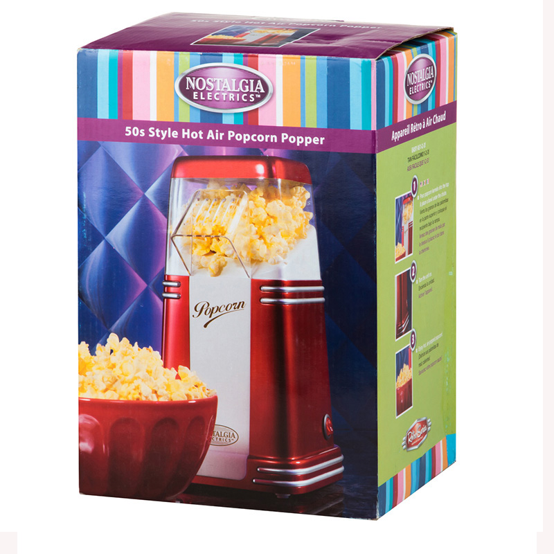 RHP 310 Commercial Classic popcorn machine Household mini automatic electric hot air popcorn machine 220V 1100w 10pcs