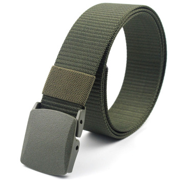 Military Tactical Men Belts Outdoor Army Canvas Belts Automatic buckle Belt Men Adjustable Plastic Buckle Waist Belt for Pants
