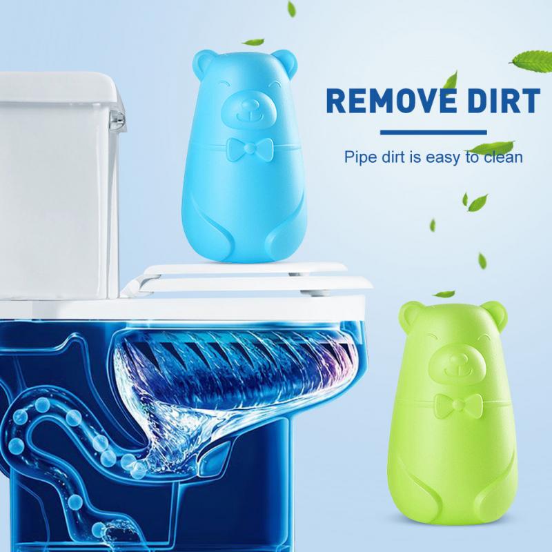 1PC Bear Blue Bubble Toilet Deodorant Toilet Cleaner Treasure Toilet Cleaner Household Bathroom Cleaning Chemical Dropshipping