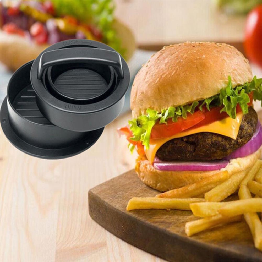 Hamburger Press Meat Pie Press Stuffed Burger Maker Mold Maker with Kitchen Helper Accessory Food Grade ABS Kitchen Labor Saver