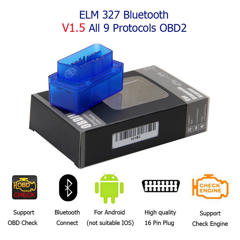 2020 super mini ELM327 Bluetooth OBD2 OBDII BUS Check Engine Car Auto Diagnostic Scanner Tool Interface Adapter For Android PC