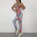 Printed Women Yoga Sets Gym Suit Sport Wear Running Training Cycling Clothes Fitness Sport Yoga Suit Yoga Clothing