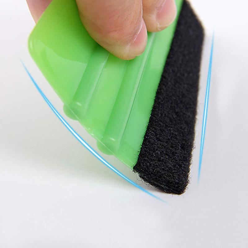 Car Sticker Film Tool Wrapping Tools Green Scraper Squeegee With Felt Edge Car Styling Stickers Accessories Auto Products Car Ac
