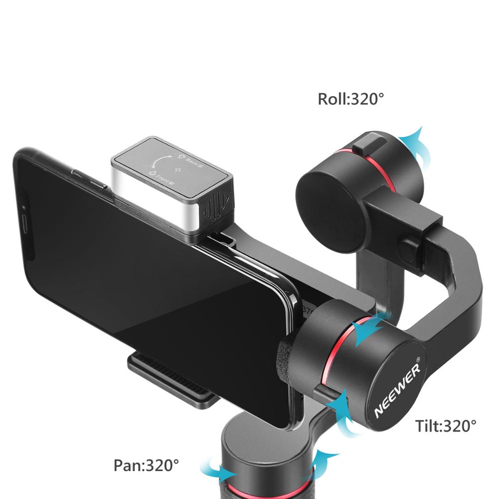 Neewer 3-Axis Smartphone Gimbal Handheld Stabilizer, APP Support,Zoom Control/Auto Tracking for YouTube/Vlog Video/Live Steaming