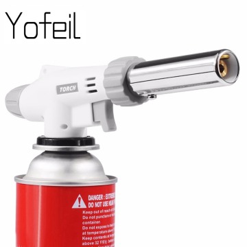 Yofeil Gas Torch Flame Gun Blowtorch Cooking Soldering Butane AutoIgnition gas-Burner Lighter Heating Welding gas burner flame