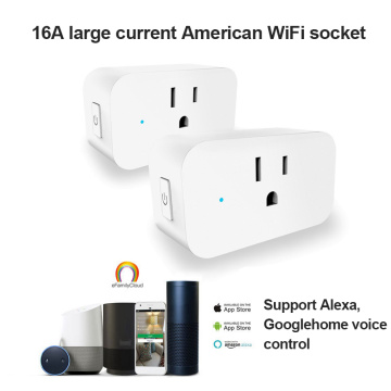 WiFi Smart Wireless Plug US Adaptor 16A Power Energy Monitor Outlet Timer Socket APP Remote Control Work With IOS Android System