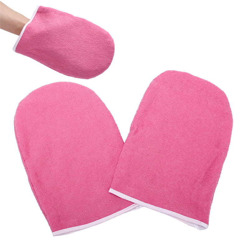 JETTING 1pair Wax Protection Gloves Paraffin Wax Protection Hand Gloves for Warmer Wax Heater Mini SPA Cotton Mittens