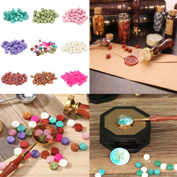 100pcs/lot Wax Stamp Vintage Wax Seal Stamp Tablet Pill Beads for Envelope Stamp Paint Wax Envelope Wedding Card Sealing Waxs