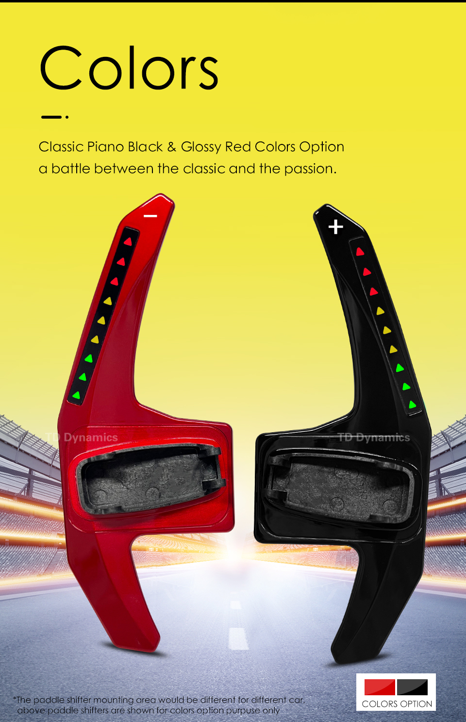 led paddle shifter