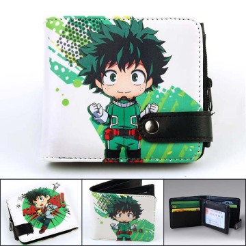 wallet men anime My Hero Academia cosplay wallet One Piece Cartoon card holder Zipper coin pocket