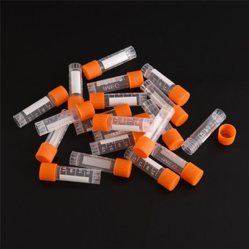 20pcs PP Lab Analysis Freezing Tubes Graduation Centrifuge Tube Volume Vials Bottles With Screw Cap 1.8ml