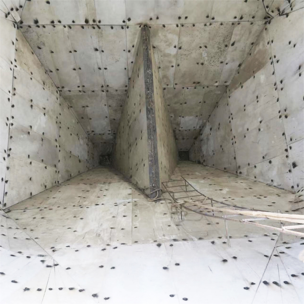 High density polyethylene coal bunker liners