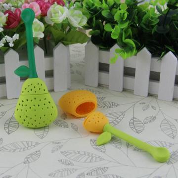 1pcs Pear Shape Tea Infuser Silicone Tea Ball Leaf Tea Strainer Brewing Device Herbal Spice Filter Tea Brewing Kitchen Gadgets