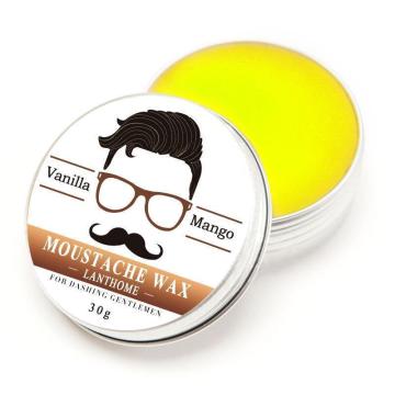 Natural Conditioning Softener Beeswax Moustache Wax 30g Beard Balm Beard Conditioner Leave in Styling Aftershave For Men