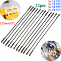 12Pcs/set 127mm Teeth Scroll Saw Blade for Cutting Wood Woodworking Power Tool Accessories Black