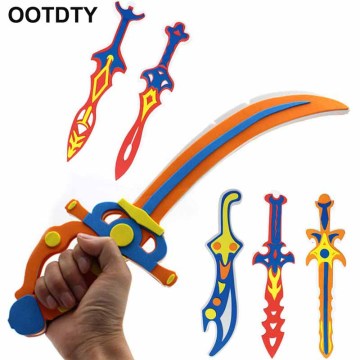 1 Piece EVA Pirate Toy Sword DIY Safety 3D Puzzle Foam Toys Kids Toy Pretend Play Boys Gift
