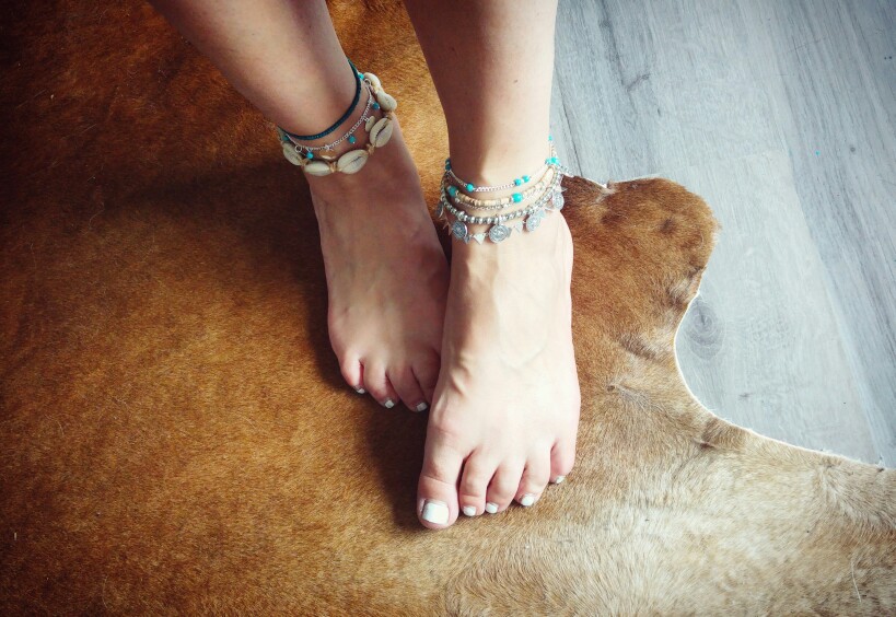 New BAREFOOT SANDALS Boho barefoot beach bohemian anklet Hippie style Ankle bracelet Handmade Gypsy Wedding party jewelry