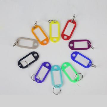 High Quality 10 PCS Plastic Custom Split Ring ID Key Tags Labels Key Chains Key Rings Numbered Name Baggage Luggage Tags 2020