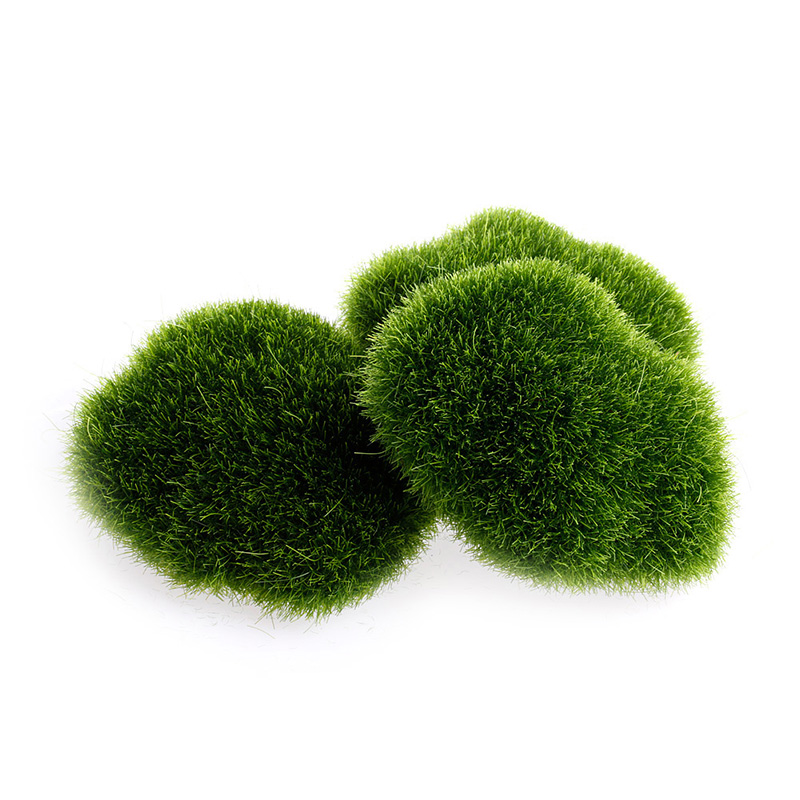 5pcs Green Artificial Moss Stones Grass Plant Poted Home Garden Decor Landscape