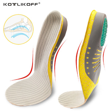 KOTLIKOFF Flat feet insoles Orthotic Arch Support Inserts Orthopedic Shoes soles Heel Pain Plantar Fasciitis Men Woman Insert