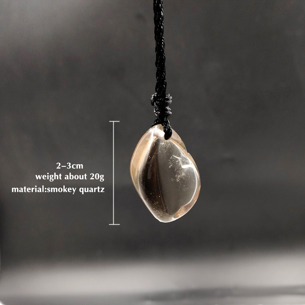 Natural Smoky Quartz Necklaces Crystal Pendants Gem Stone Quartz Irregular Pendulum Reiki Chakra Suspension Jewelry