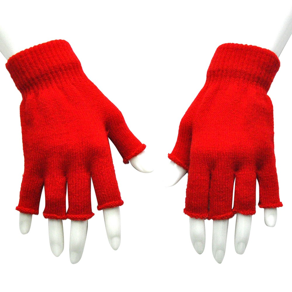 Sagace Gloves Winter Half-fingers Gloves Female Knitted Crochet Solid Color Gloves Warm Gloves Hand Wrist Warmer Mittens Guantes