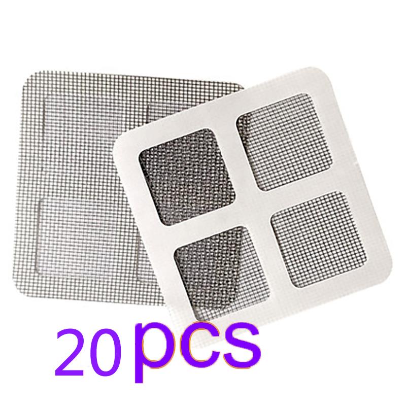 20pcs Summer Anti-Mosquito Fill In The Loophole Mosquito Window Screen Sticker Home Anti Mosquito Repair Screen Patch Stickers