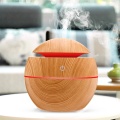 Electric Air Humidifier Essential Aroma Oil Diffuser Ultrasonic Wood Grain Humidifier USB Home Mini Mist Maker LED Light For