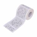 New 1 Roll 2 Ply Number Sudoku Printed Home Kitchen Portable Simple Fibres Tissue Solid Container Stylish Bamboo Cover Hotel