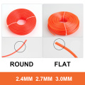 2.4mm/2.7mm/3mm 1LB Grass Trimmer Line Strimmer Brushcutter Trimmer Nylon Rope Cord Line Long Round/Square Roll Grass Rope Line