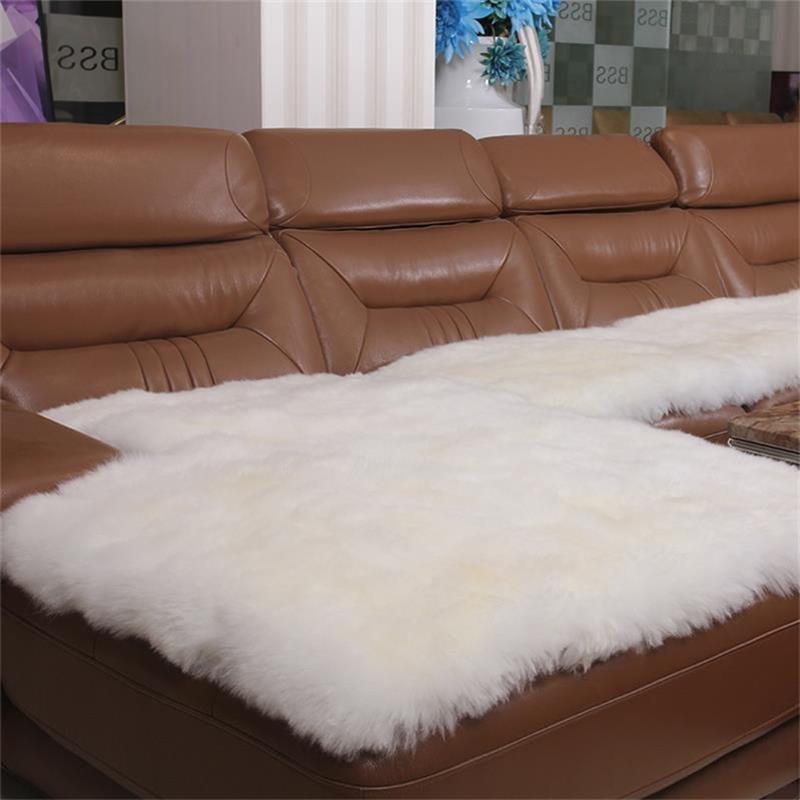 faux sheepskin fur mat Sofa Cover Towel Slipcover Plush Fabric Thick Sofa Modern Non-slip Sofa Couch Cover Corner Mats