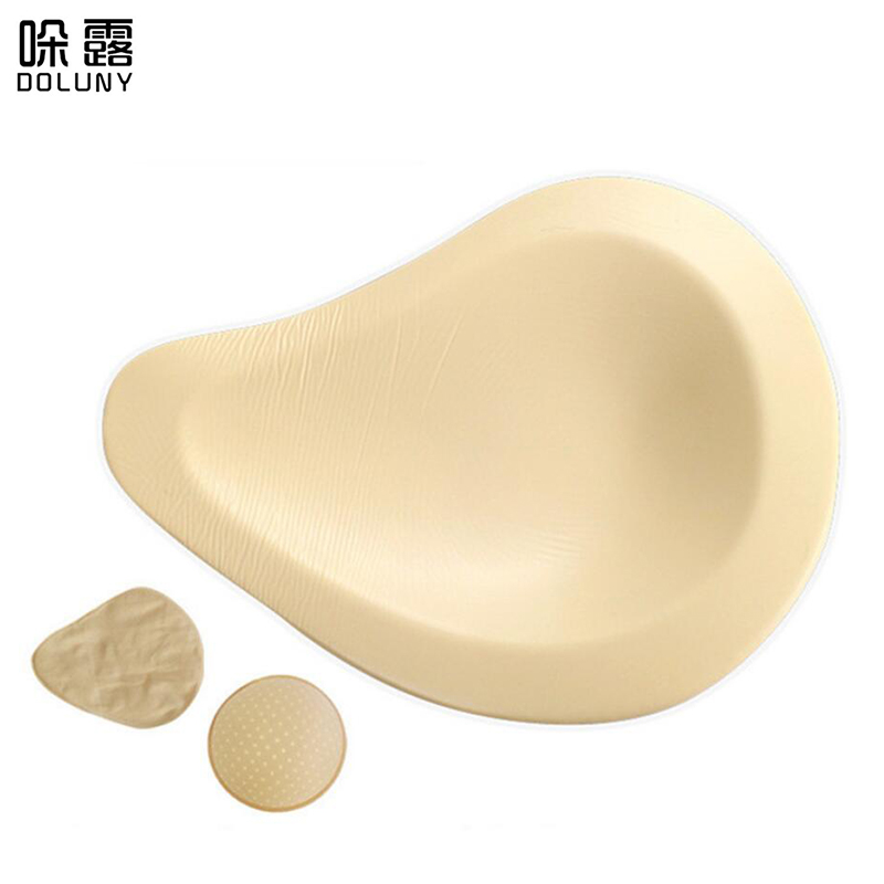 Silicone Breast Form Artificial Lightweight Spiral Silicone Fake Breast Prosthesis 100g 400g has Protective Cover