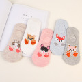 5Pairs/10Pcs Summer Cute Comfort Cotton Bamboo Fiber Girl Women's Socks Ankle Low Female Invisible Color Girl Sock Hosiery Meias