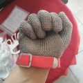 Stainless steel chain mail ring safety gloves